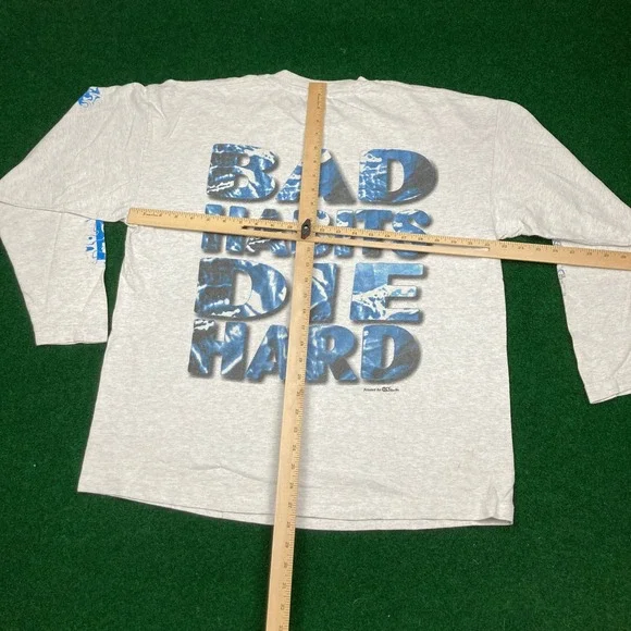 Vintage Death Row Records Shirt Mens XL Gray 1994 Bad Habits Die Hard Snoop Dogg - Picture 12 of 15